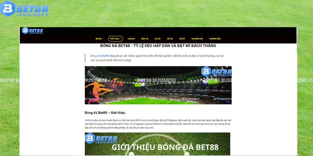 KÈO NHÀ CÁI BET88 - CHUYÊN TRANG KÈO BÓNG ĐÁ - NHẬN ĐỊNH TRỰC TUYẾN 1 KÈO NHÀ CÁI BET 88