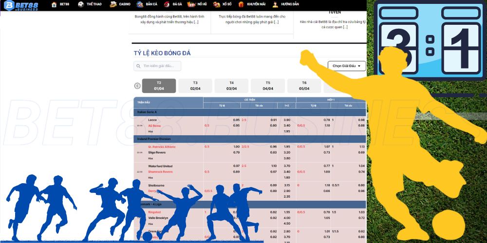 Soi kèo Bet88 - Lý giải tỷ số kèo chi tiết, dễ hiểu 1 Soi Kèo Bet88 - Chuyên trang thể thao số