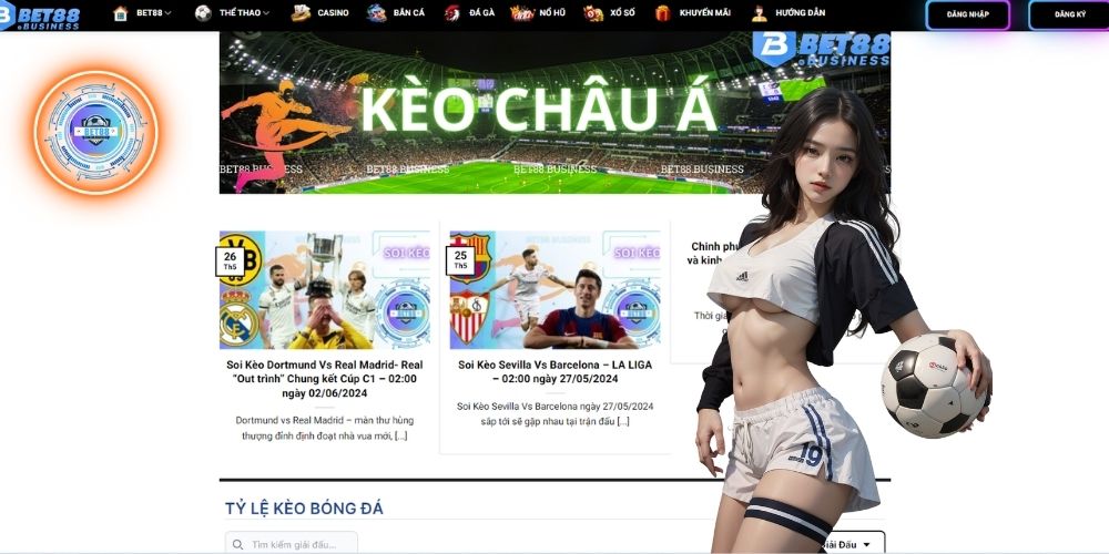 Kèo Châu Á Là Gì? Tỉ mỉ về kèo Handicap chi tiết tại Bet88 4 Sân chơi đổi thưởng uy tín an toàn Bet88 Business